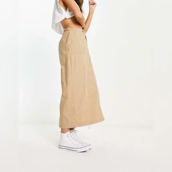 Cotton On Jordan Cargo Maxi Skirt size 4 - Picture 3 of 8